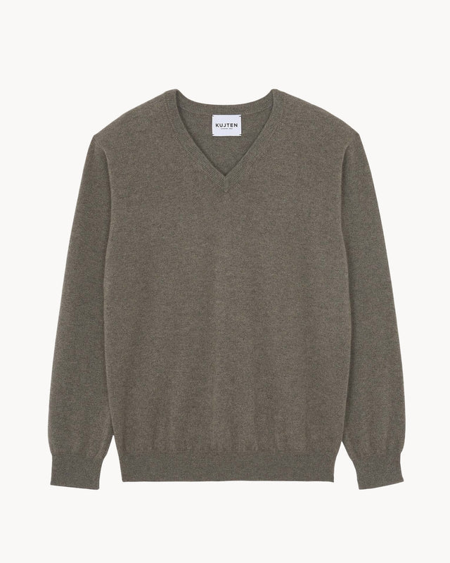 Pull Vince beige taupe mouliné - Image principale