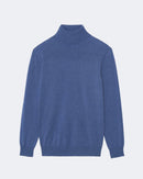 Pull en cachemire bleu pour homme - Kujten packshot