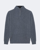 Pull en cachemire gris pour homme - Kujten packshot