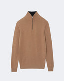 Pull en cachemire camel pour homme - Kujten packshot