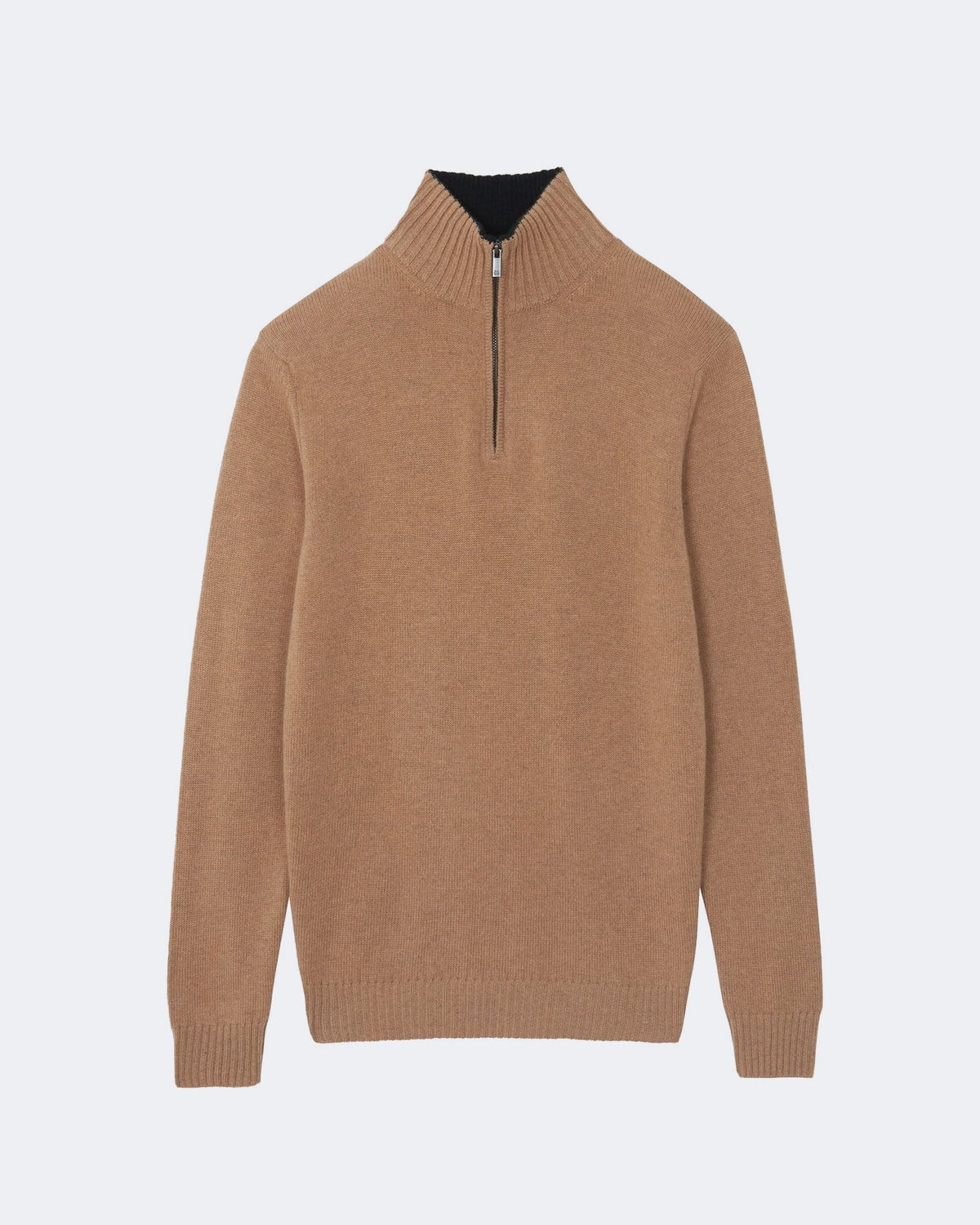 Pull en cachemire camel pour homme - Kujten packshot