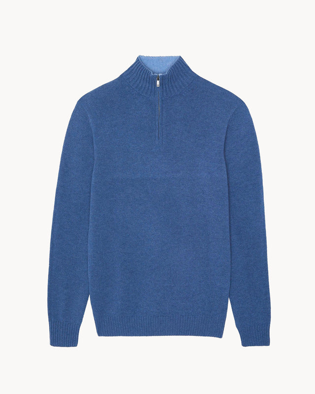 Pull Greg bleu denim - Image principale