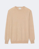 Pull en cachemire beige pour homme - Kujten packshot