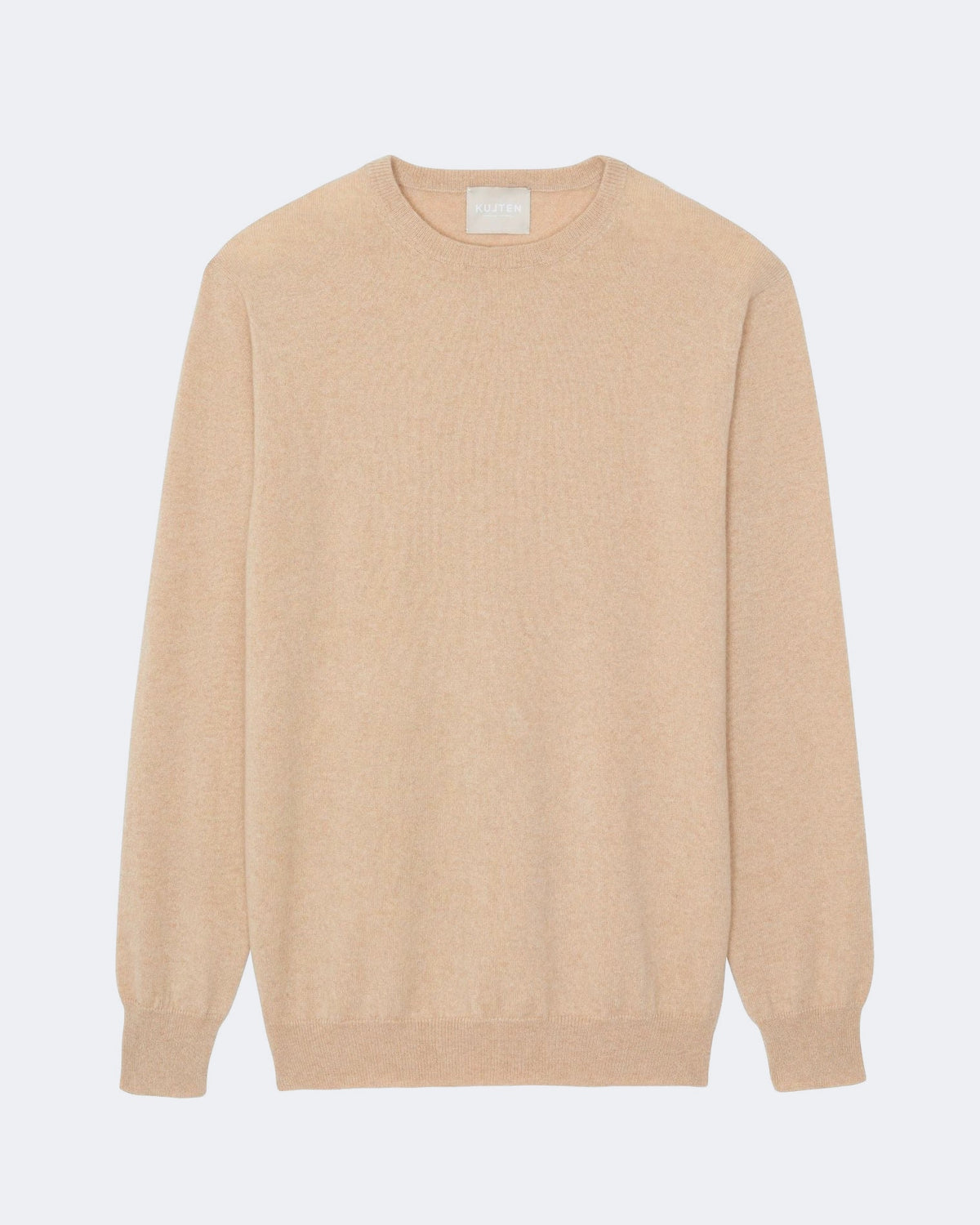 Pull en cachemire beige pour homme - Kujten packshot
