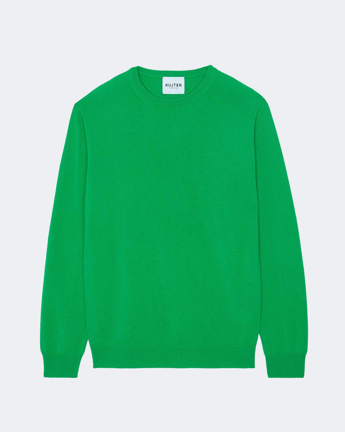 Pull en cachemire vert pour homme - Kujten packshot