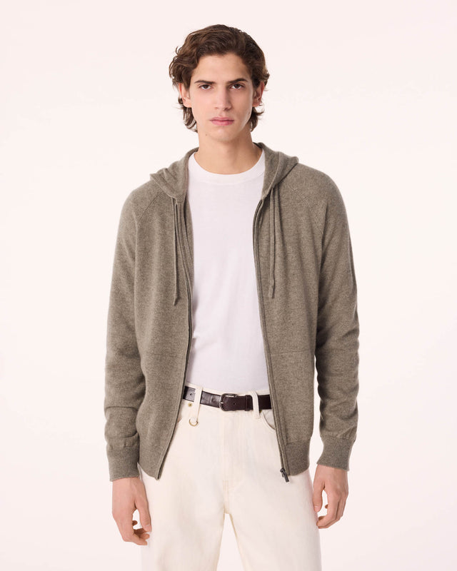 Gilet Rony kaki chiné - Image principale