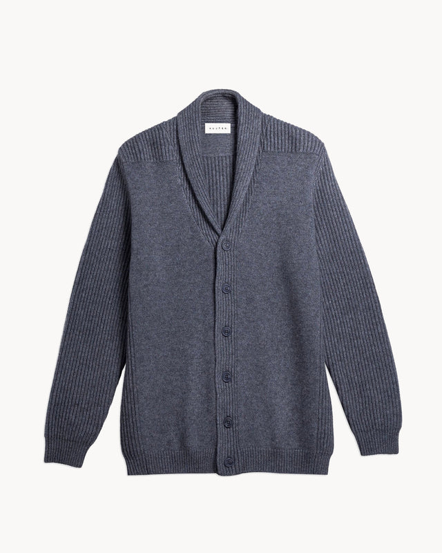Cardigan Gino flannel gray - Image principale