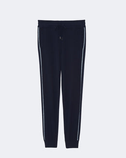 Jogging en cachemire bleu pour homme - Kujten packshot