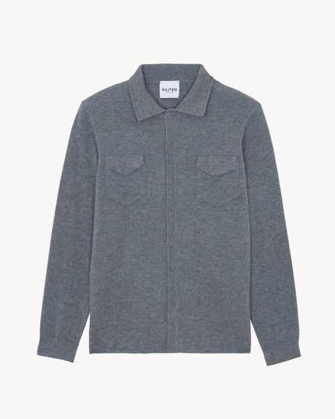 Chemise Julius gris flanelle - Image principale