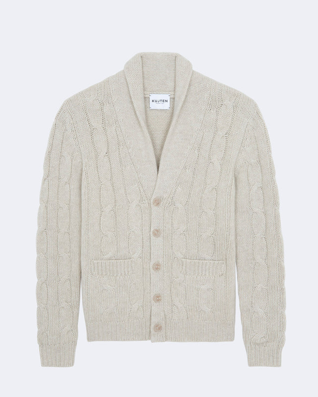 Cardigan Jonathan oats white - Image principale