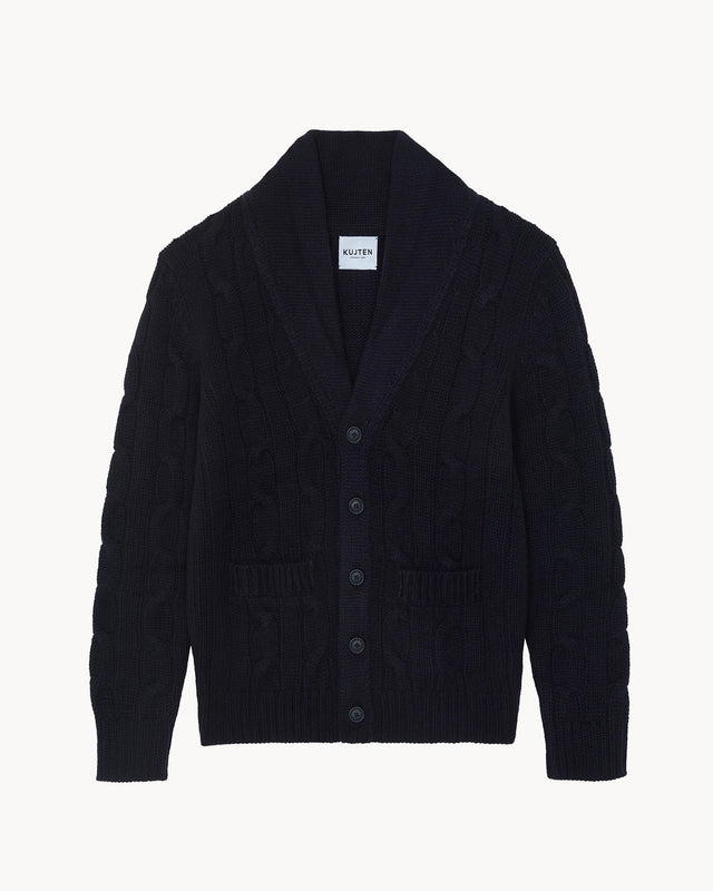 Cardigan Jonathan dark navy blue - Image principale