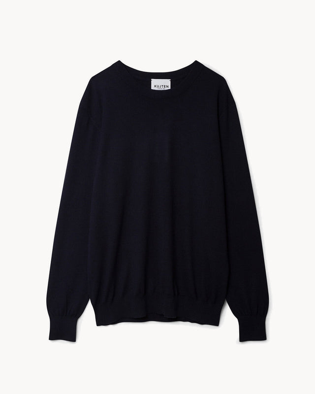 Pull Edouard bleu marine foncé - Image principale