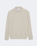 Pull en cachemire blanc et beige pour homme - Kujten packshot