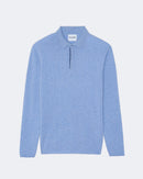 Pull en cachemire bleu pour homme - Kujten packshot