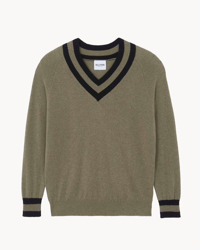 Pull Illo kaki chiné - Image principale