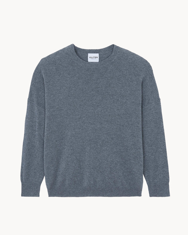 Pull Osvaldo gris flanelle - Image principale