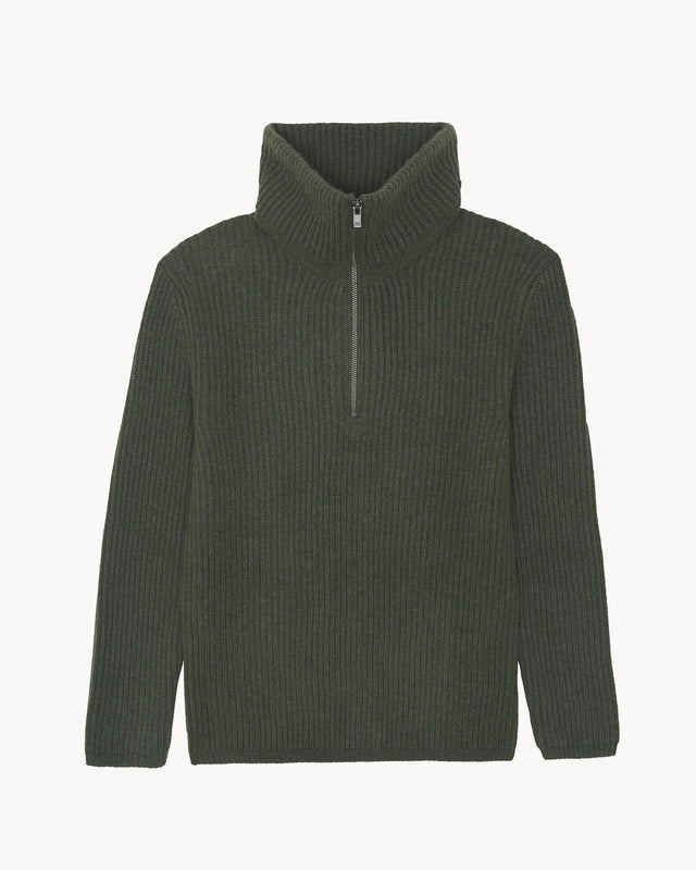 Pull Douglas kaki foncé - Image principale