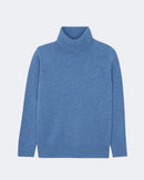 Pull en cachemire bleu pour homme - Kujten packshot