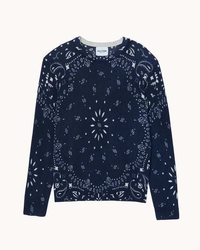 Pull Pitt Bandana bleu marine foncé - Image principale