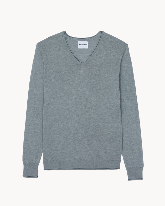 Pull Kader gris chiné - Image principale