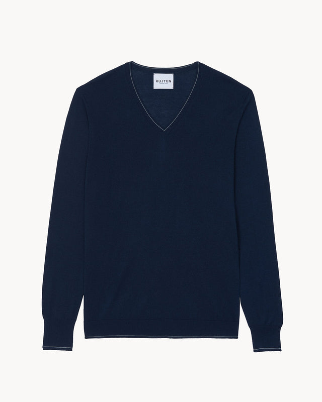 Pull Kader bleu marine foncé - Image principale