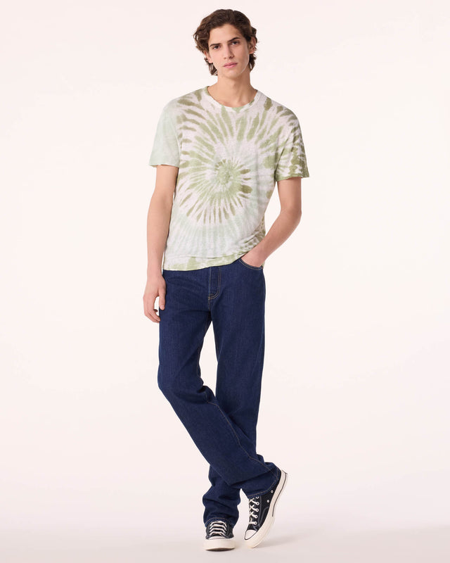 T-Shirt Karim Tie Dye marl khaki - Image principale