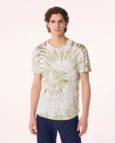 T-Shirt Karim Tie Dye marl khaki - Image principale