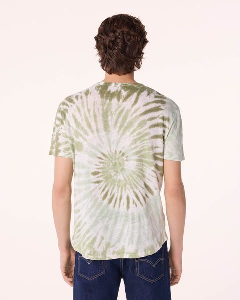 T-Shirt Karim Tie Dye marl khaki - Image principale