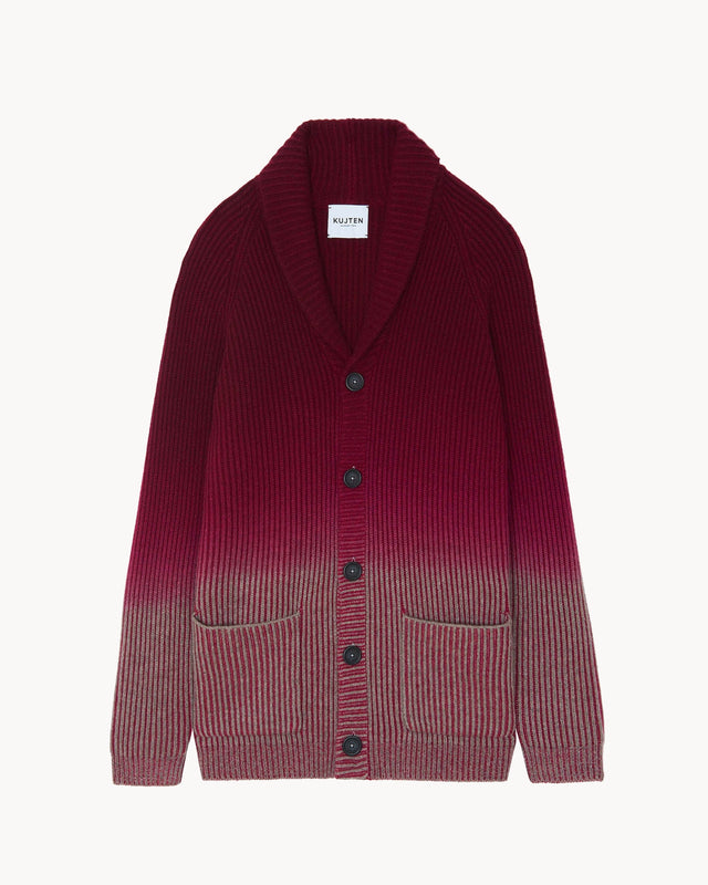 Cardigan Philip Dip Dye taupe - Image principale