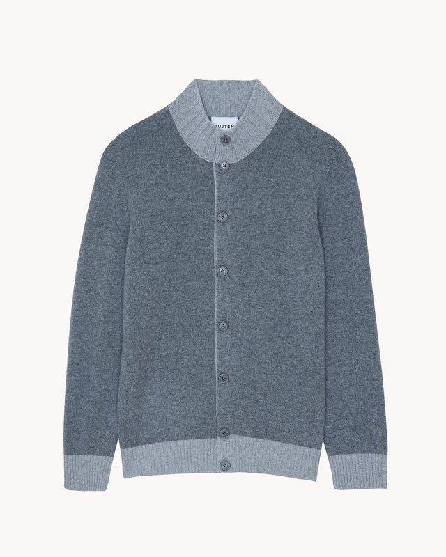 Cardigan Gianni flannel gray - Image principale