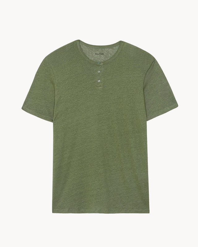 T-Shirt Lino kaki clair - Image principale