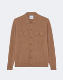 Chemise en cachemire camel pour homme - Kujten packshot