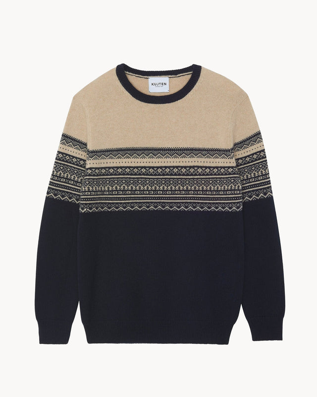 Pull Leo bleu marine foncé - Image principale