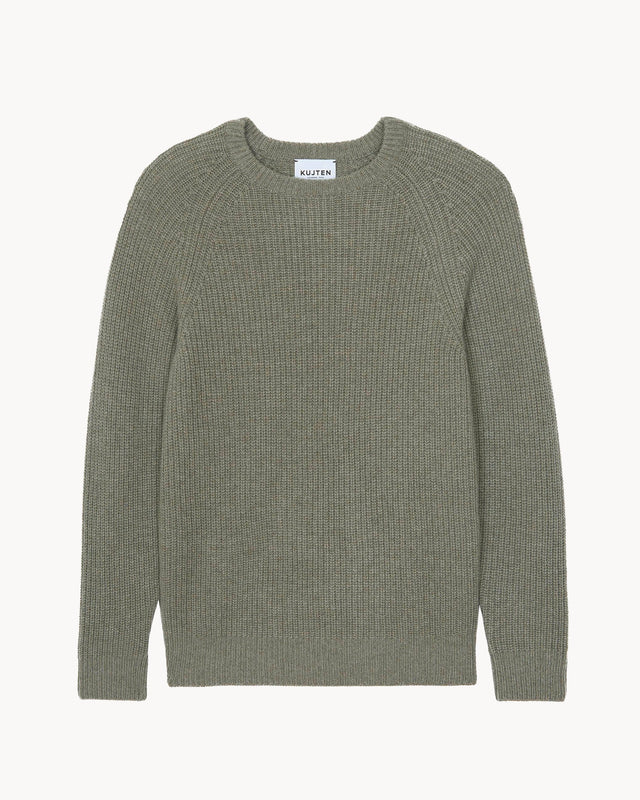 Pull Shelby kaki chiné - Image principale