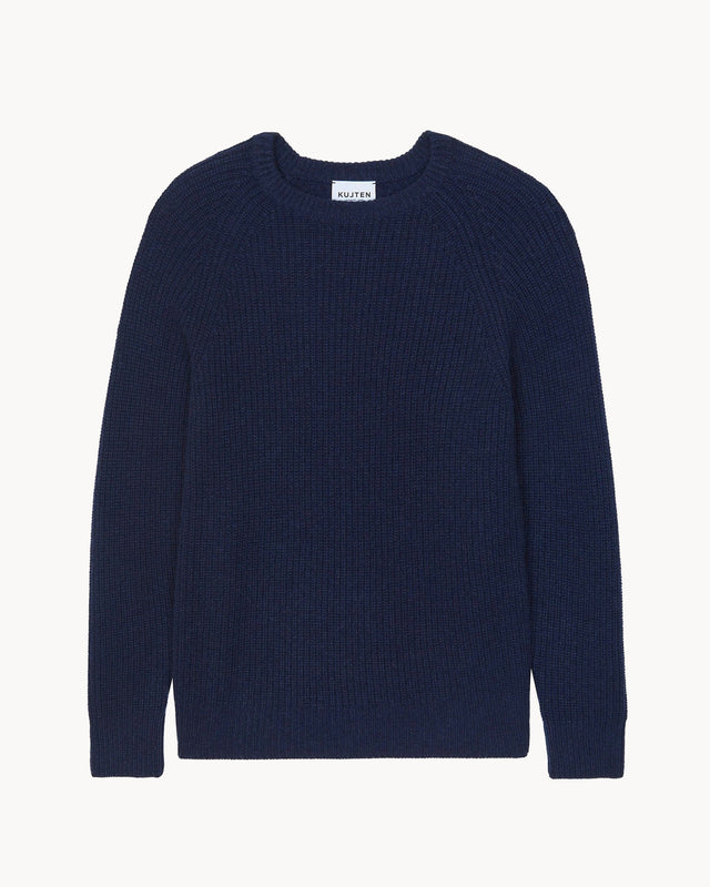 Pull Shelby bleu indigo chiné - Image principale