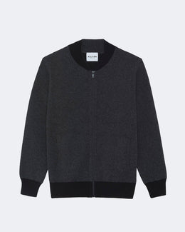 Veste en cachemire gris pour homme - Kujten packshot