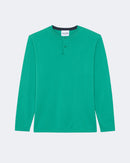 Pull en cachemire & coton vert pour homme - Kujten packshot