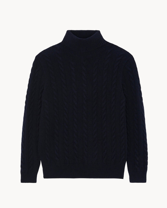 Sweater Lino dark navy blue - Image principale