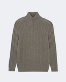 Pull en cachemire kaki pour homme - Kujten packshot