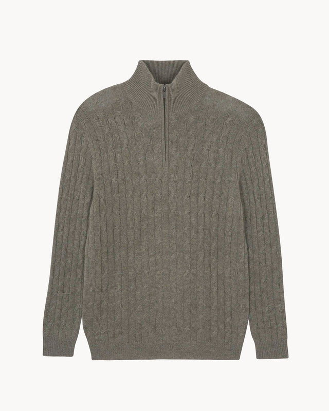 Pull Hector kaki chiné - Image principale