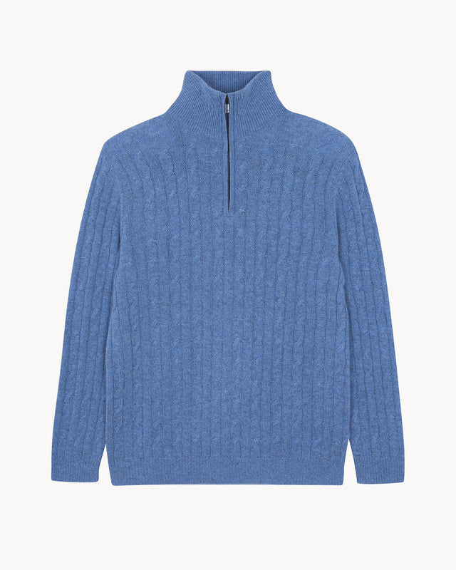 Pull Hector bleu égée - Image principale