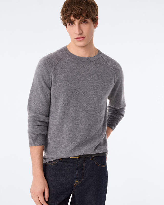 Sweater Balthazar flannel gray - Image principale