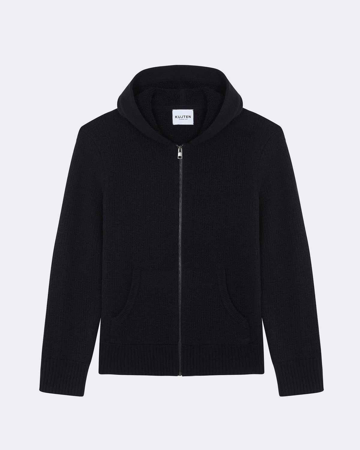 Pull en cachemire noir pour homme - Kujten packshot