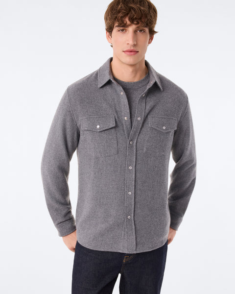 Chemise Timber gris flanelle - Image 2