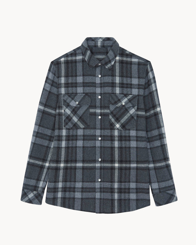 Chemise Timber Square gris flanelle - Image principale