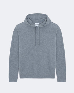 Pull gab tricotage jersey gris - Kujten packshot
