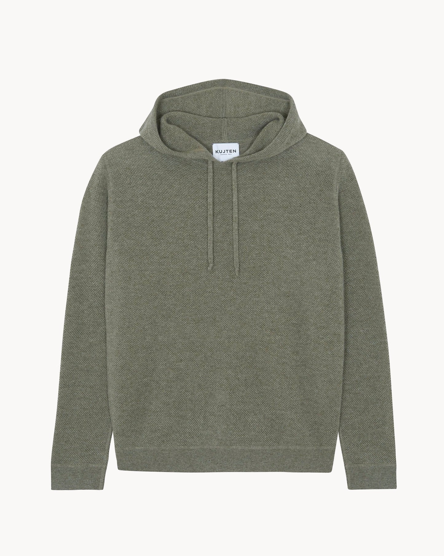 Pull en cachemire kaki pour homme - Kujten packshot