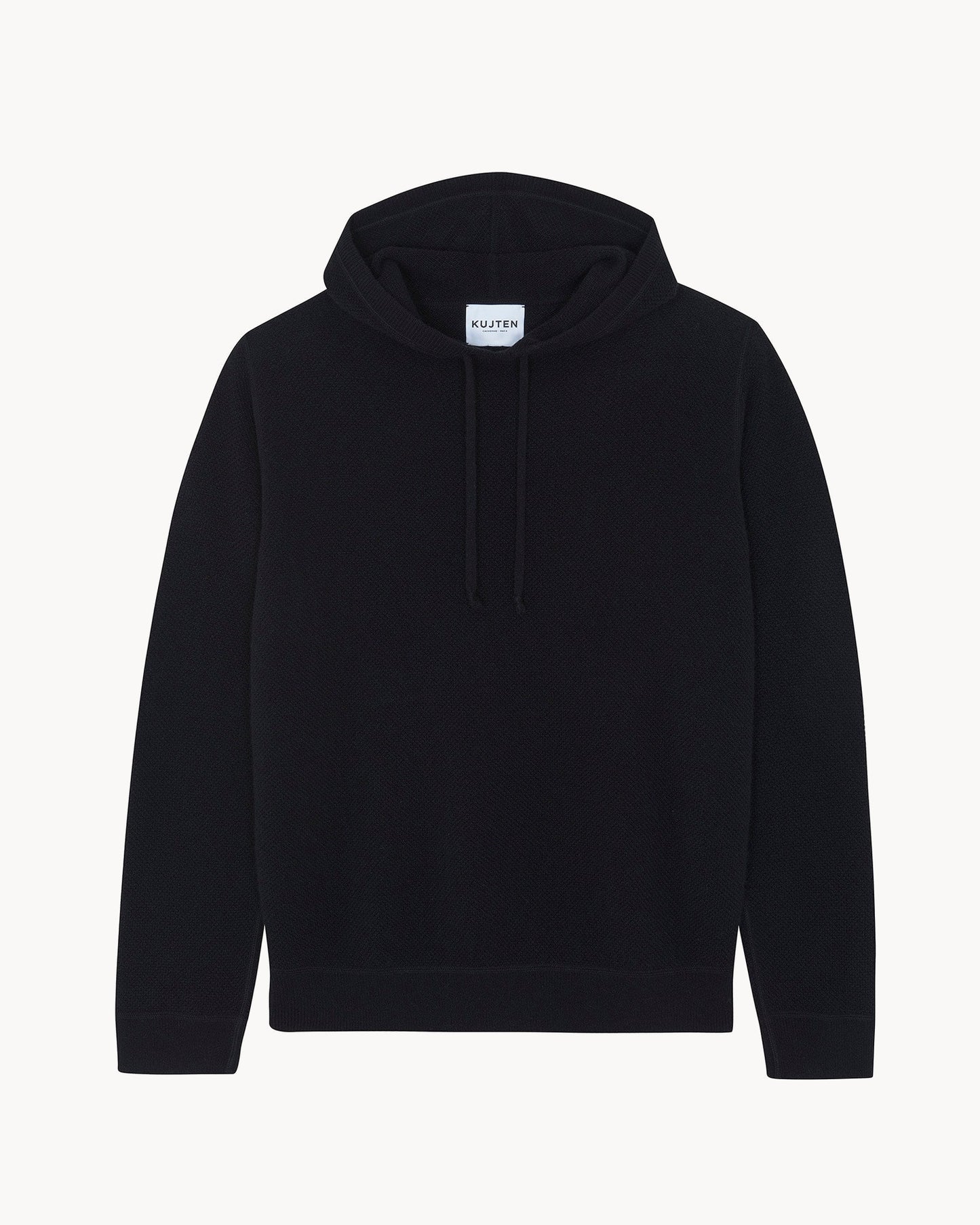Pull en cachemire noir pour homme - Kujten packshot
