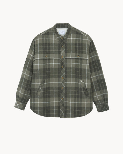 Surchemise Garou kaki chiné - Image principale