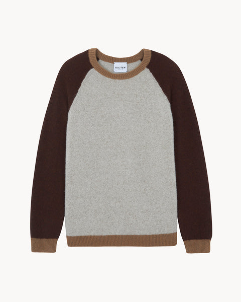 Sweater Jojo Colorblock hazel brown - Image principale